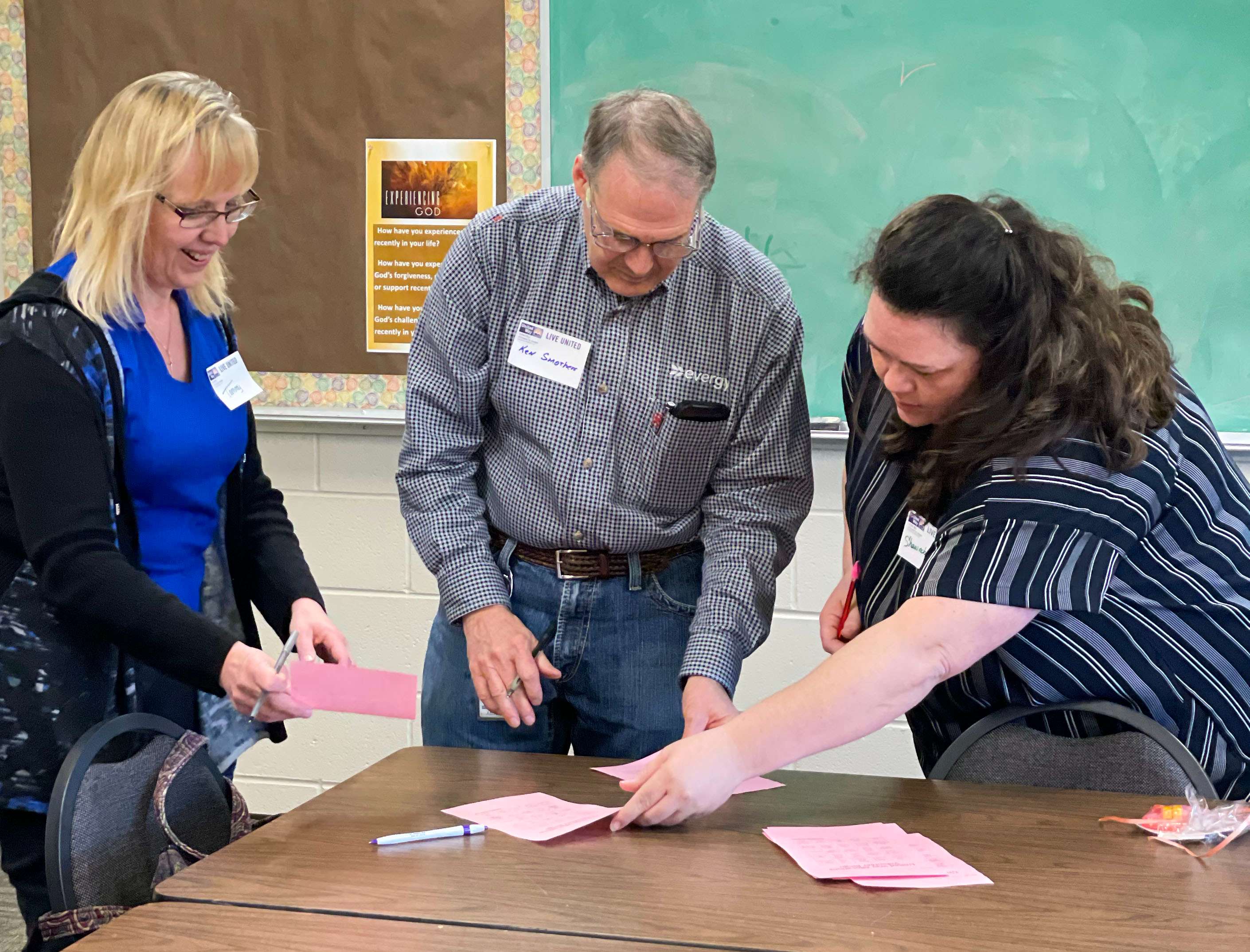 Volunteers for the&nbsp; St. Joseph United Way's Allocations Committee got to know others in the sub committee they were in at a kickoff event last week at Ashland UMC/Photo provided by United Way of Greater St. Joseph