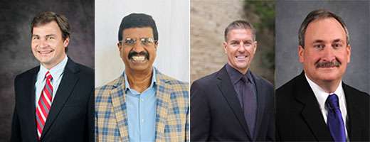 ( L-R ) Hans Coetzee , Roman Ganta, Brian Geisbrecht and Robert Goodband&nbsp;