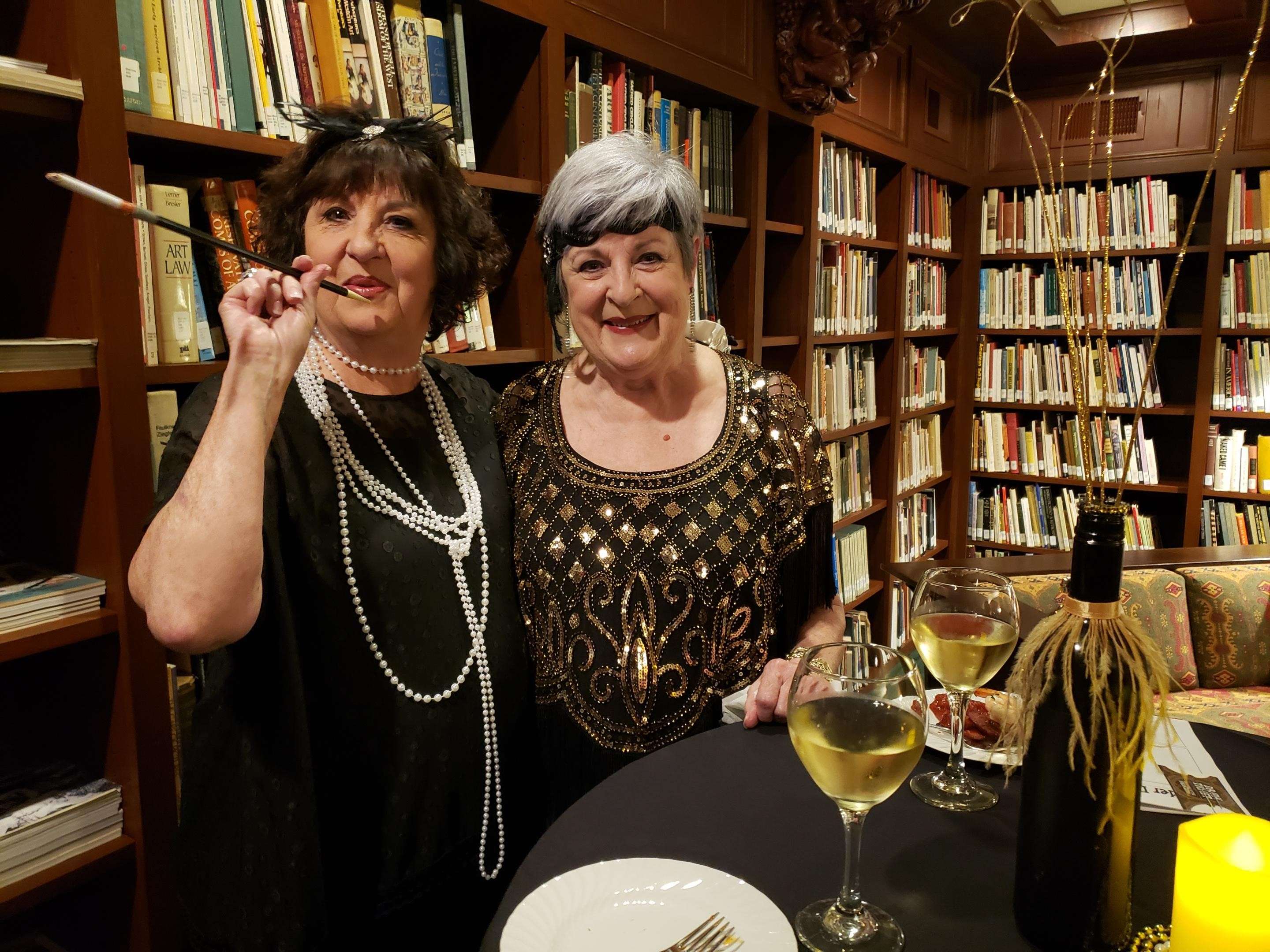 In the Albrecht-Kemper Speakeasy Dorothy Tietz &amp; Donna Jean Boyer celebrate during last years Pot of Gold Gala/ photo by Alex Asher&nbsp;