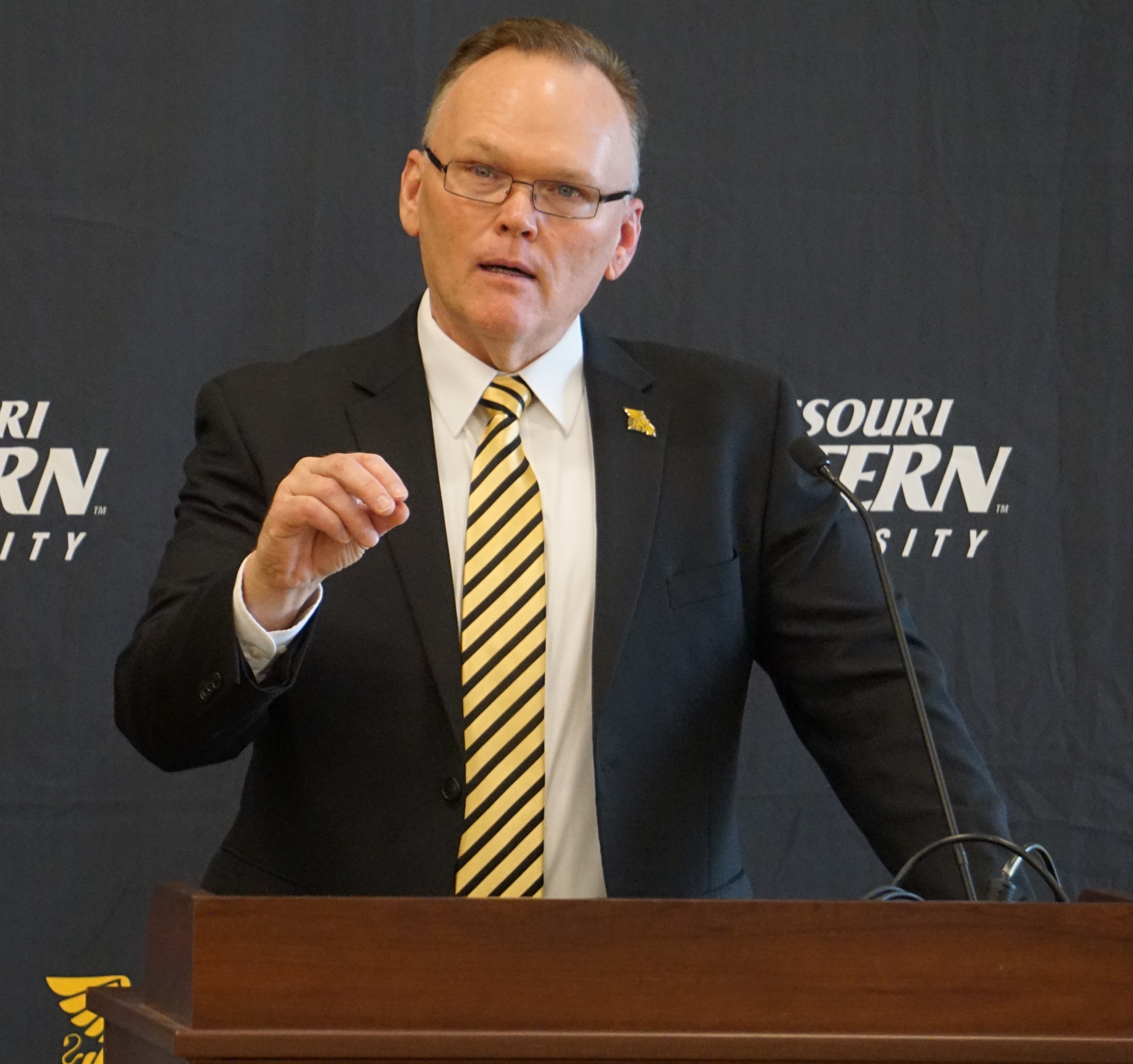 Missouri Western athletic director Andy Carter is one of several new, full-time employees hired by the University's athletic department within the last year. Photo by Tommy Rezac.