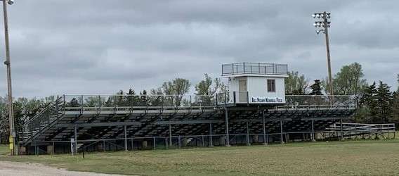 Football field in Bushton
