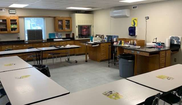 An art studio, Cloud 9 - Creative Experiences, now occupies the school's former science room