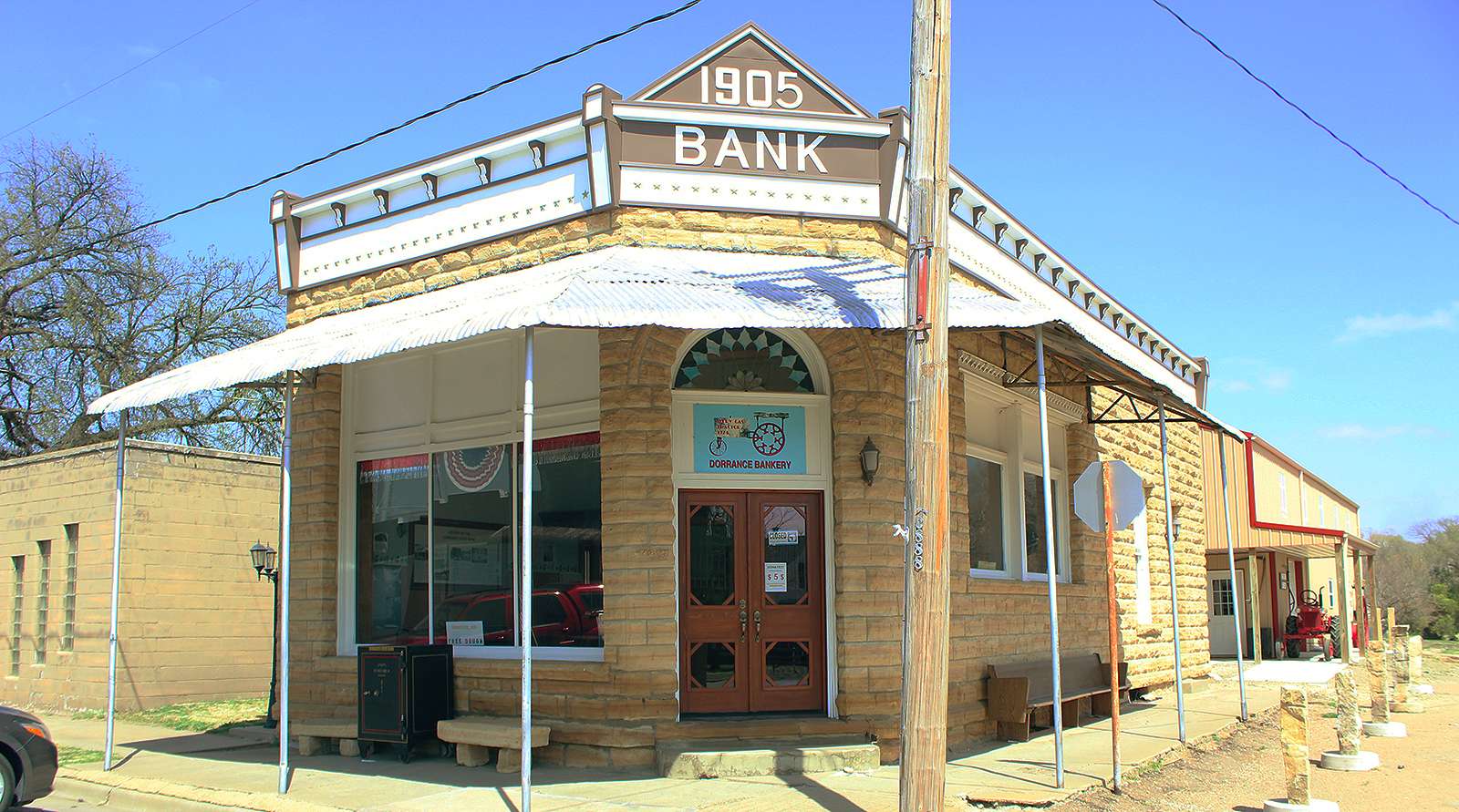 The Bankery offers pastries and soon barbecue out of a restored 1905 bank in Dorrance. Photo by Cristina Janney / Hays Post<br>