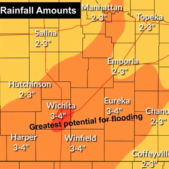 Weather service adjusts rainfall totals forecast