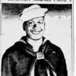 The Baltimore Afro American newspaper honored French with this photograph and story in November 1942. (Bruce Wigo)