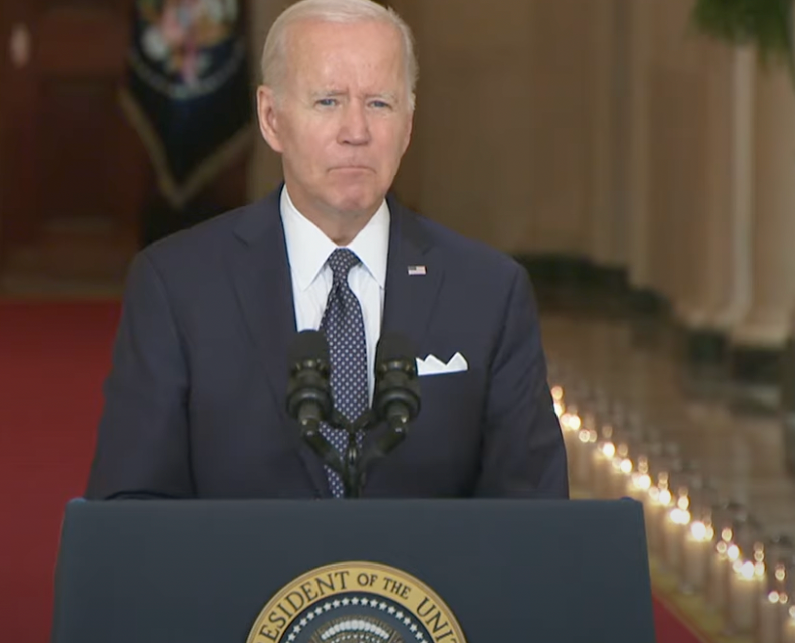 Speaking at the White House, Biden acknowledged the stiff political headwinds as he sought to drive up&nbsp;<a href="https://apnews.com/article/shootings-new-york-gun-politics-judiciary-violence-18868cbb3652c9e1e92087bc5b7997d2">pressure on Congress to pass stricter gun limits</a>&nbsp;after such efforts failed following past attacks-White House photo