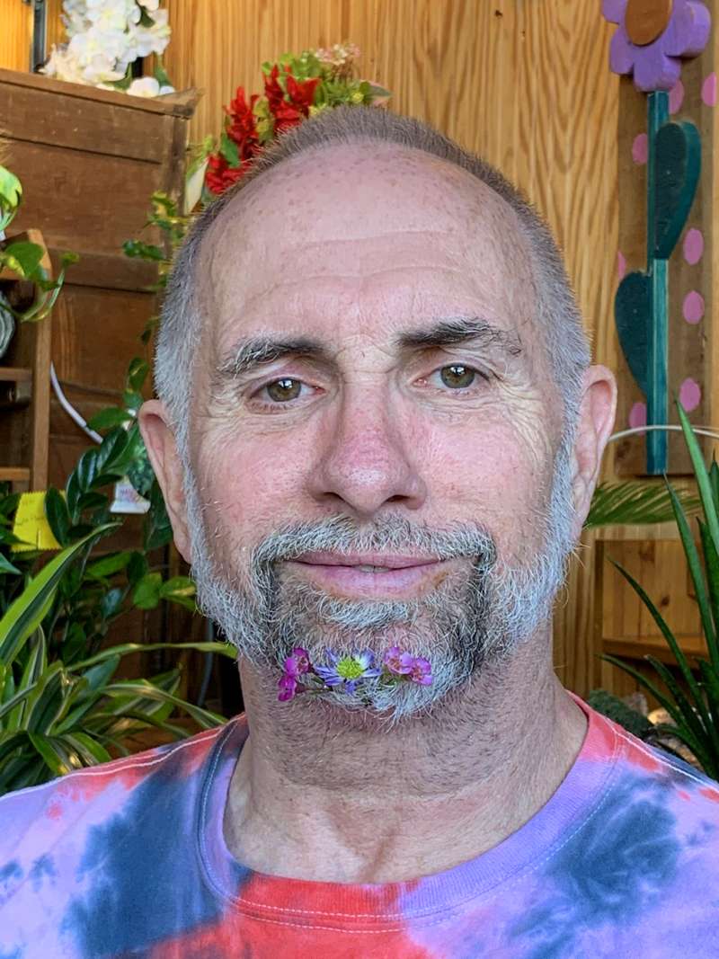 <b>Russ wore just a bit of color in his beard.</b>