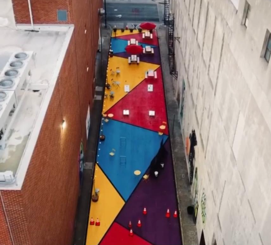 Example in a different community of a street mural