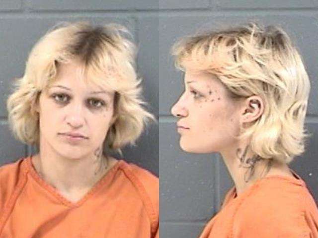 Athena Buck, Failure to appear ( 2 counts ), Possession of opiate, opium, narcotic or certain stimulant, Use / possess with intent to use drug paraphernalia into human body, Arrested 6/20