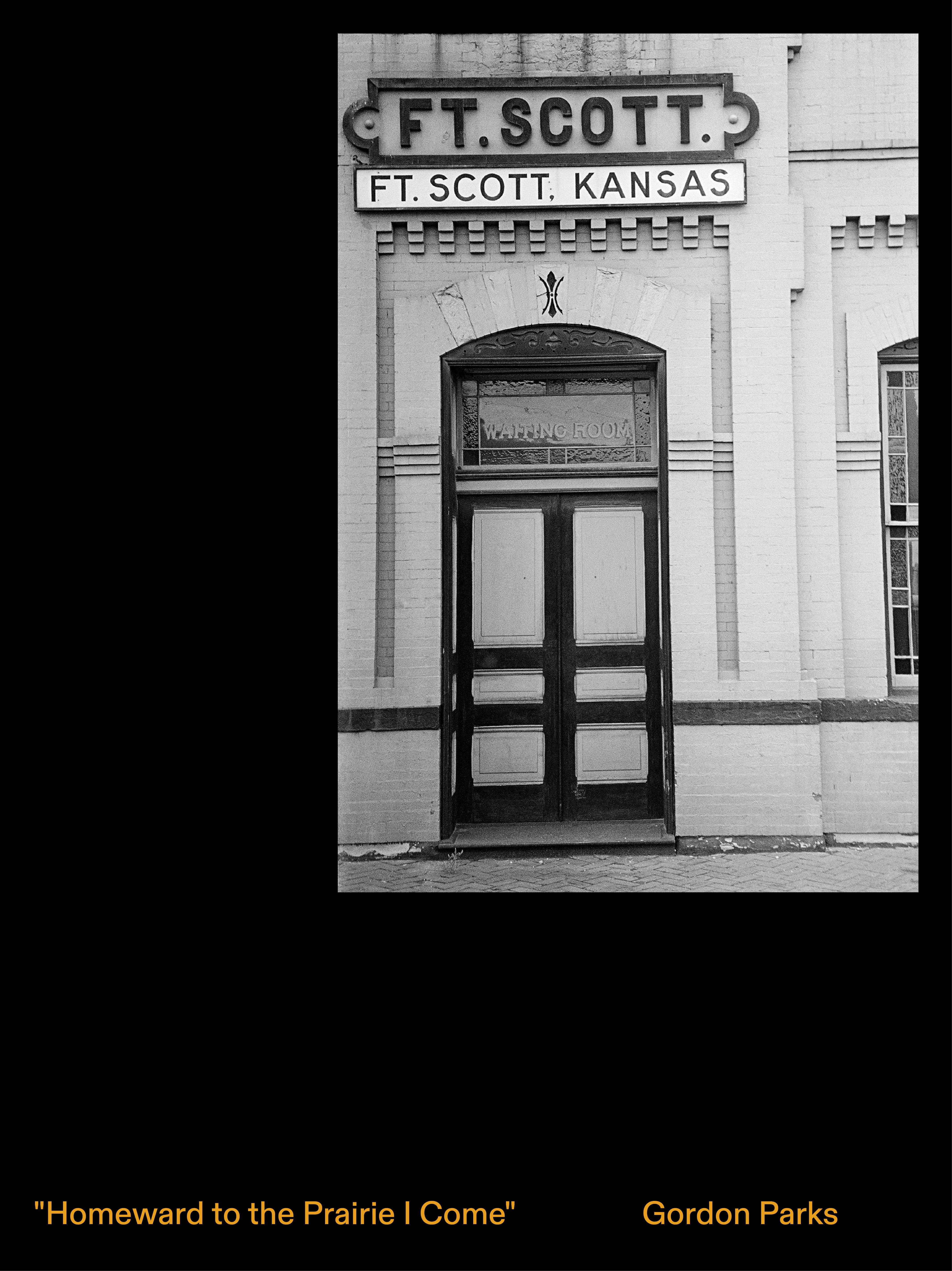 The cover of the open-access digital catalog "Gordon Parks: 'Homeward to the Prairie I Come.'" The book is available for free through Kansas State University's New Prairie Press. The catalog is in conjunction with the recent K-State Beach Museum of Art exhibition "Gordon Parks: 'Homeward to the Prairie I Come'" and is a project of the museum and the university's English department.