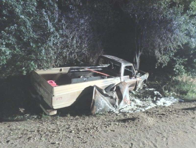 <b>An Assaria man was able to escape this wreck south of Salina. </b>Photo courtesy Saline County Sheriff's Office