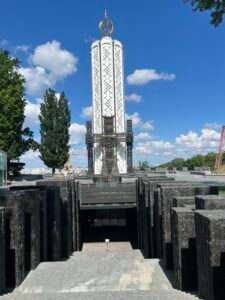 A war memorial in Ukraine was one of the places visited so far by Brewer during his trip there. (Courtesy of State Sen. Tom Brewer)