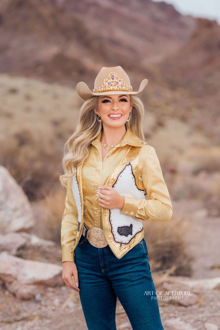 <b>Miss Rodeo America Hailey Frederiksen.</b> Photo by Art of Aperture courtesy Wild Bill Hickok Rodeo