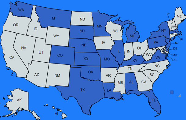 <b>Runners from 22 states have already registered for the Salina Crossroads Marathon, a qualifier for the Boston Marathon. </b>Map courtesy race organizers