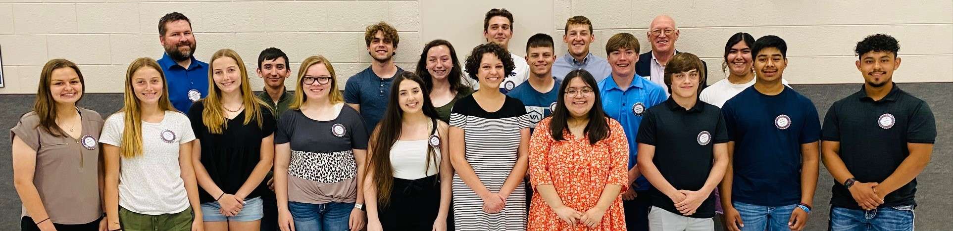 Pictured are Jr. Rotarians in attendance at the recent Jr. Rotarian luncheon hosted by the Rotary Club of Great Bend. (Back Row) Evan Wedel, Brody Feist, Joseph Moeder, Ron Wilson, speaker.<br>(Middle Row) Austin LaViolette (club president), Malachi Wasson, Taryn Warren, Brad Beck, Chayse Gruber, Tania Molina. (Front Row) Melyne Fletchall, Emma Loomis, Hannah Loomis, Paige Wagner, Amaya Peterson, Sienna Cauley, Gabby Reyes, Kadin Spragis, Carlos Soto, Angel Razo.<br><br>Other Jr. Rotarians not pictured are Cadence Barfield, Gavin Haberman, Allyson Kaiser, Brooke McReynolds, MaKenna Tinkler and Brady Warton.&nbsp;&nbsp;
