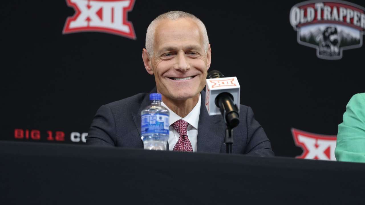 New Big 12 Commissioner Brett Yormark at Big 12 Media Days in Dallas. (Courtesy Big 12)