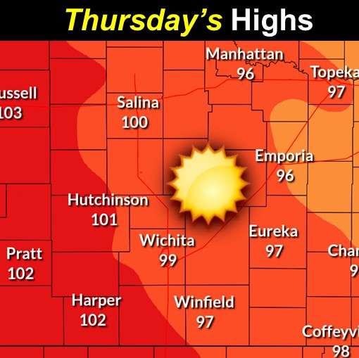 Hot to end the week, begin the next, weather service says