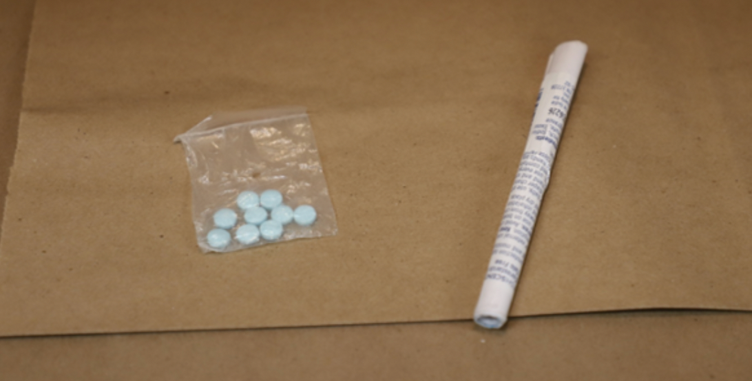 Suspected Fentanyl Laced Pills found during a search -photo Sedgwick Co. Sheriff