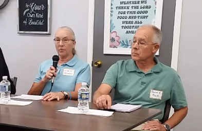 Linda Moeder (left) is running for the District 1 seat on the Barton County Commission. 