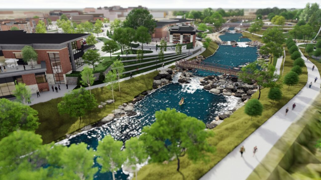 Renderings from JEO Consulting Group of Norfolk show what the new Johnson Park and North Fork Riverfront could look like. (Courtesy of City of Norfolk)