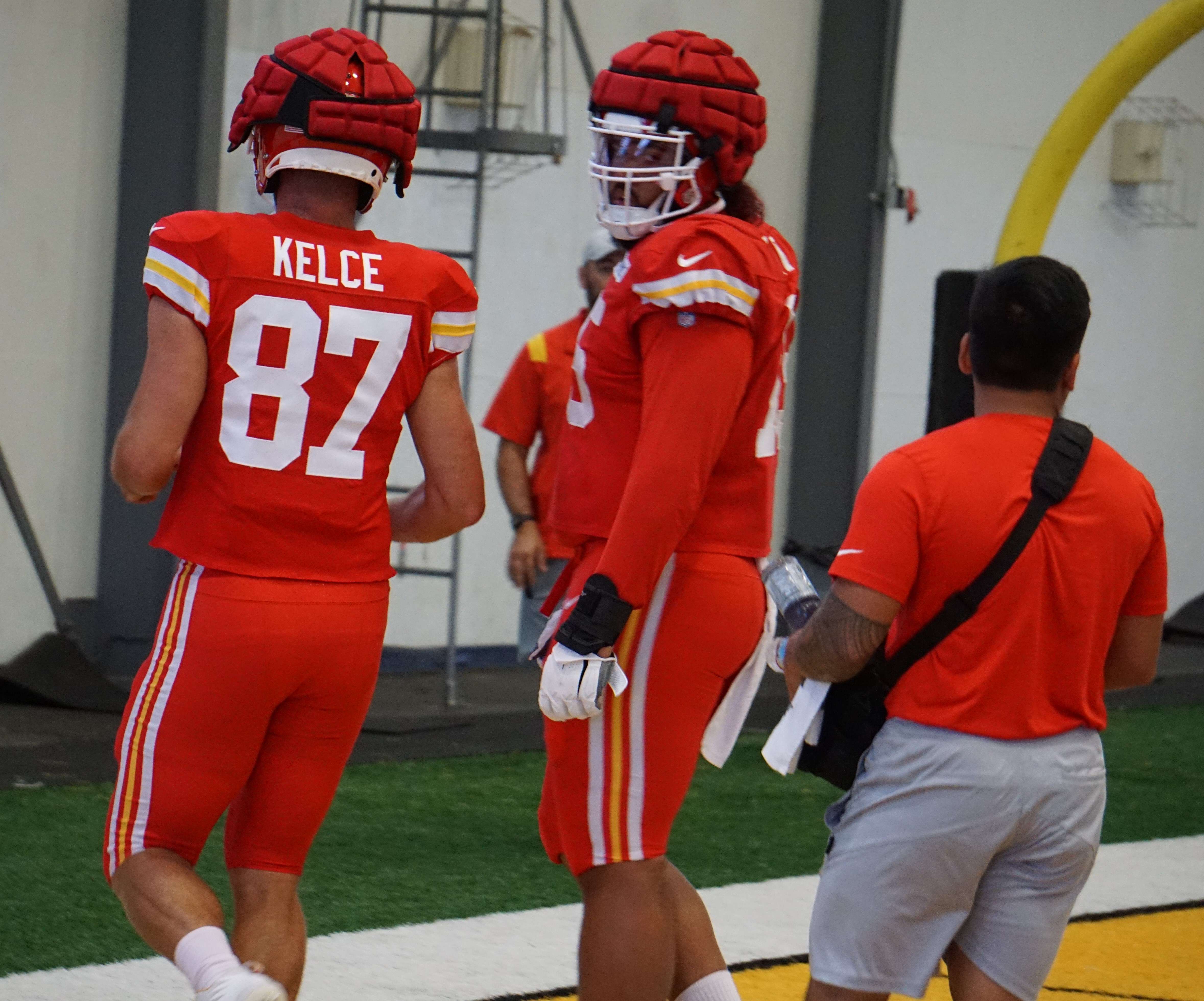 The Kansas City Chiefs practiced inside the Griffon Indoor Sports Complex Wednesday. Photo by Tommy Rezac