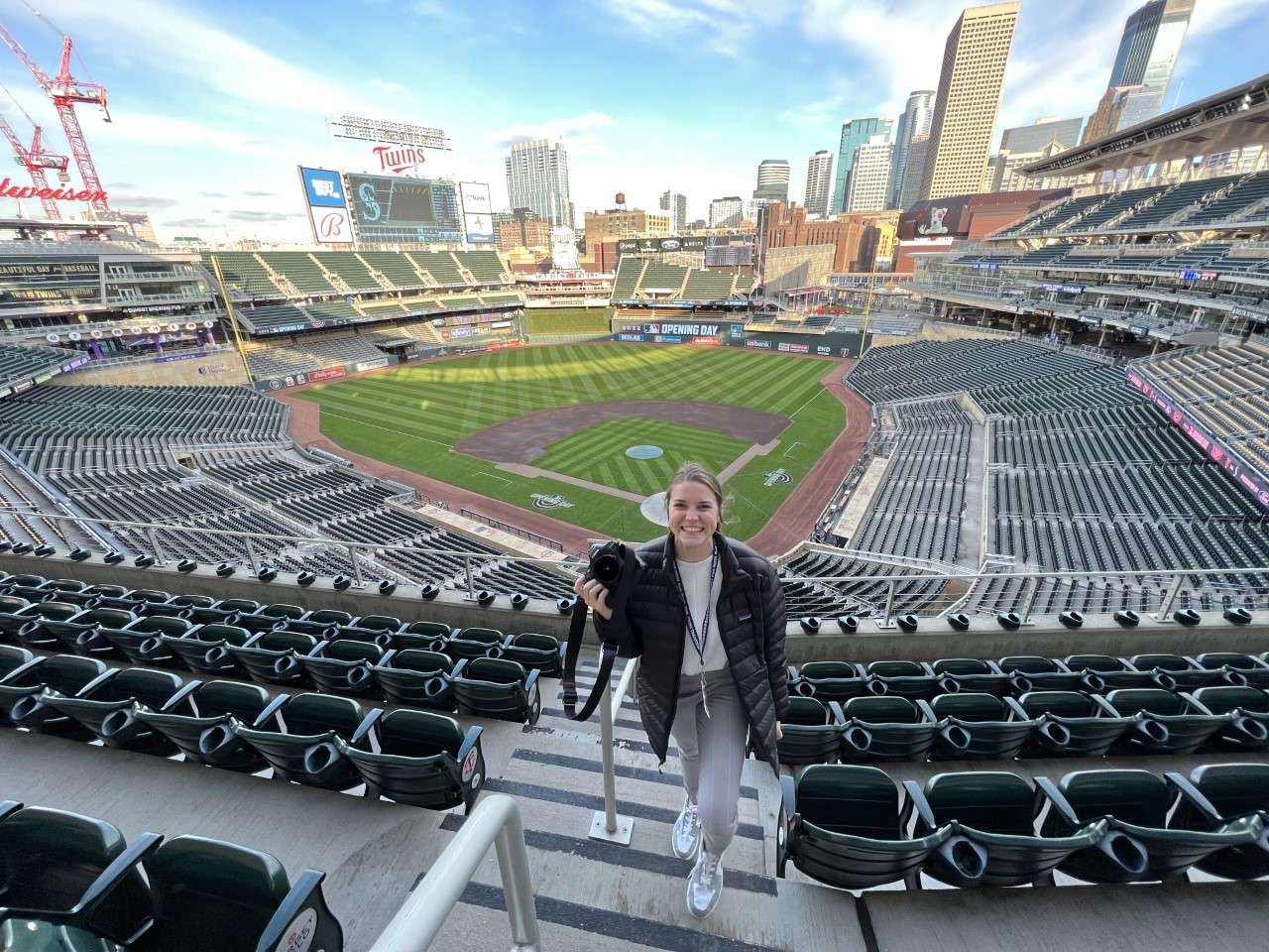 Molly Kaiser, a 2019 Great Bend High School graduate, is completing an internship with the Minnesota Twins.