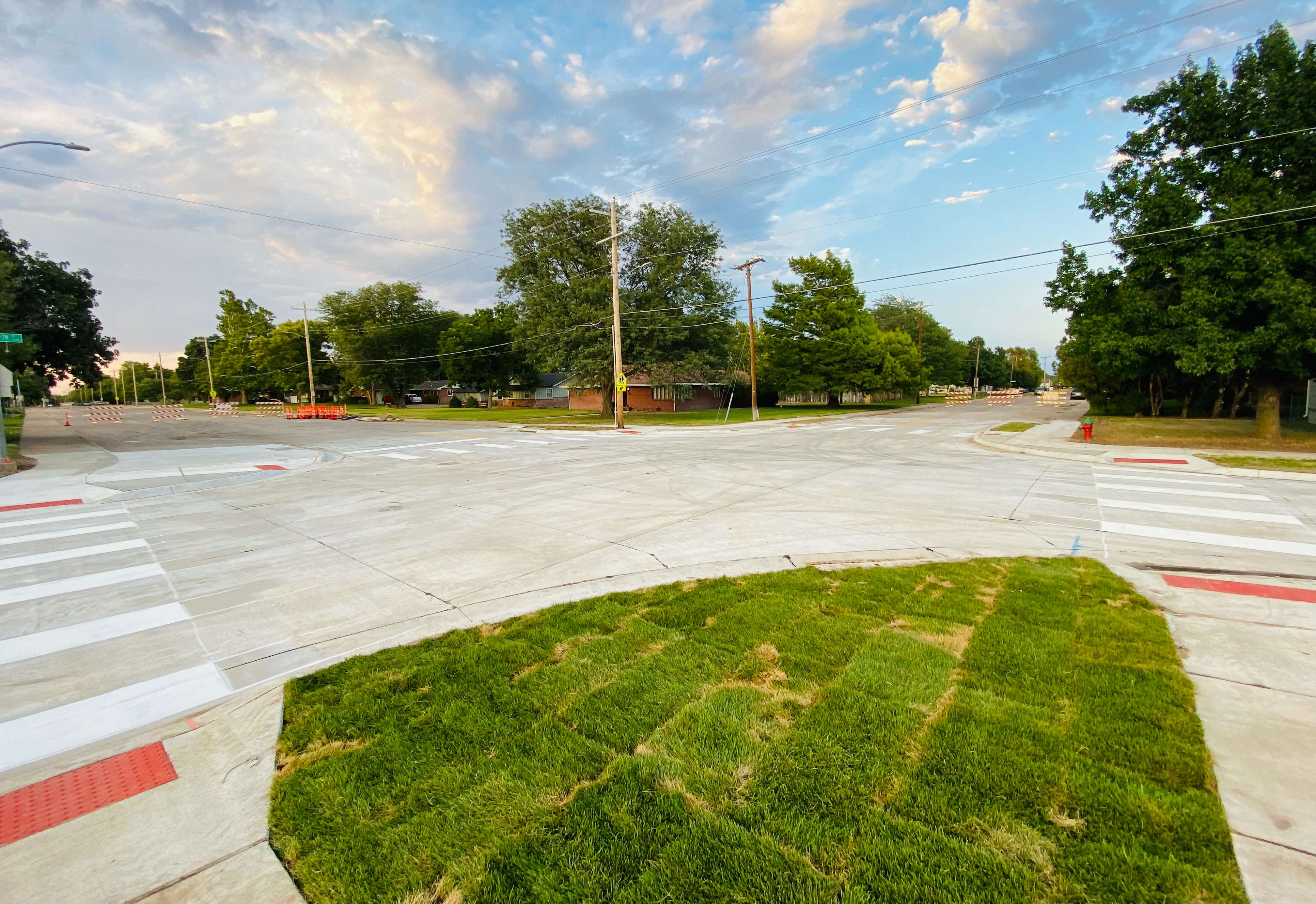 The reconstruction of the 19th &amp; Harrison intersection in Great Bend turned into a 4-way stop.