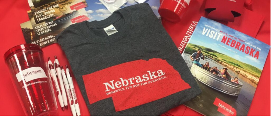 Nebraska tourism swag (Courtesy of Visit Nebraska)
