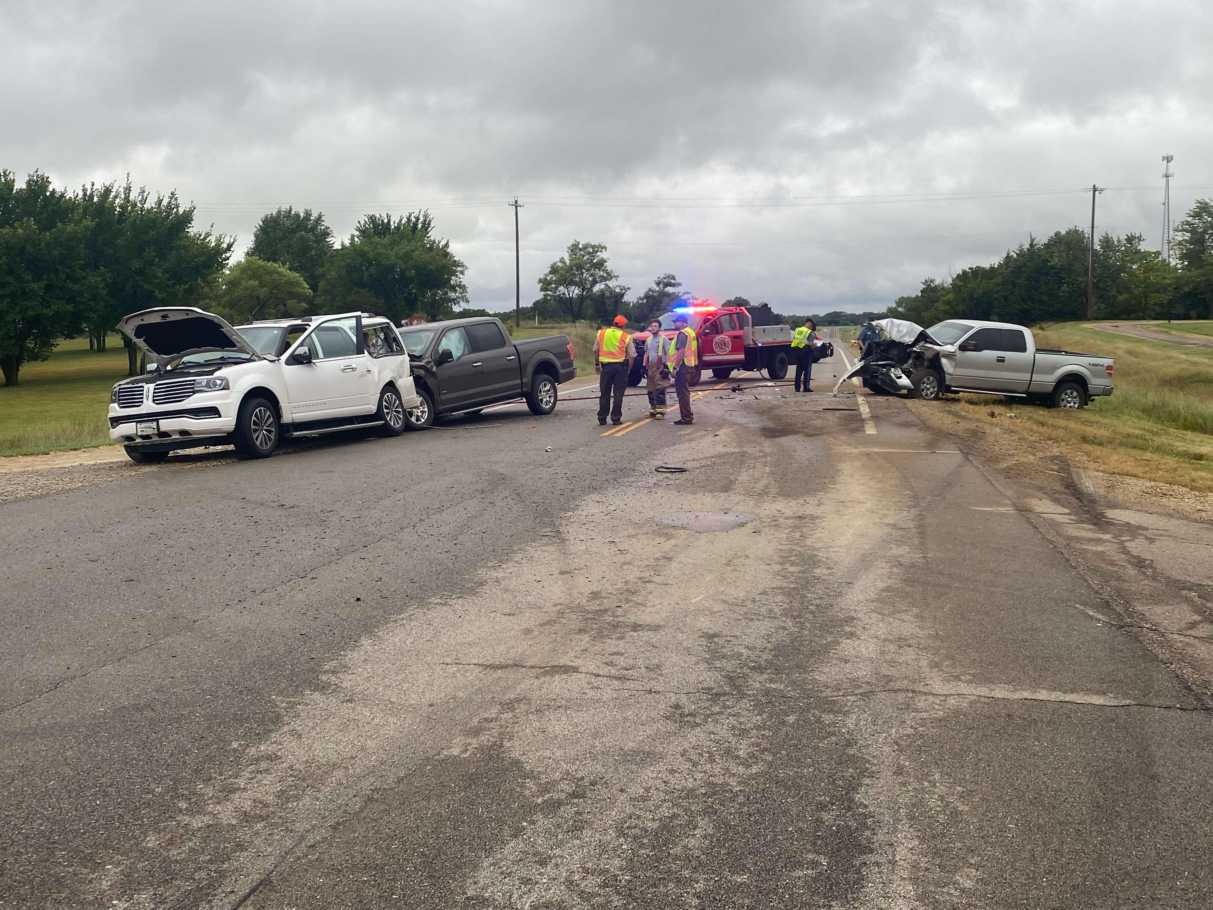 Crash at Madison and N. Billings -photo by Becky Goff, Little Apple Post