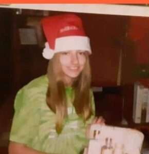 Maggie Drew’s first Christmas at Circle of Hope, taken in December 2007, two months after she arrived (photo submitted).