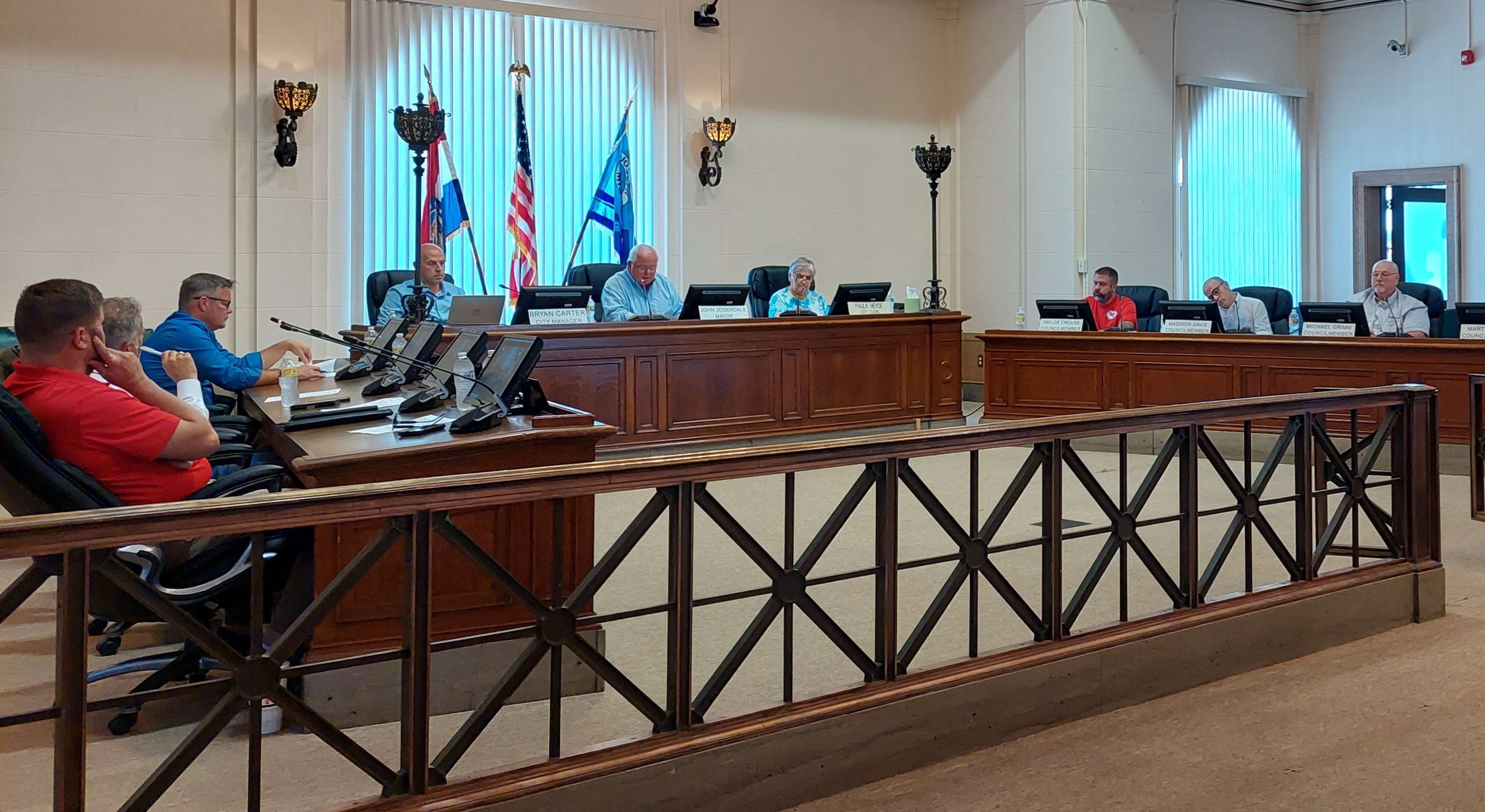 The St. Joseph City Council met on Friday for a special session to vote to put a tax measure for police pay on the November ballot, the vote was unanimous/Photo by Matt Pike