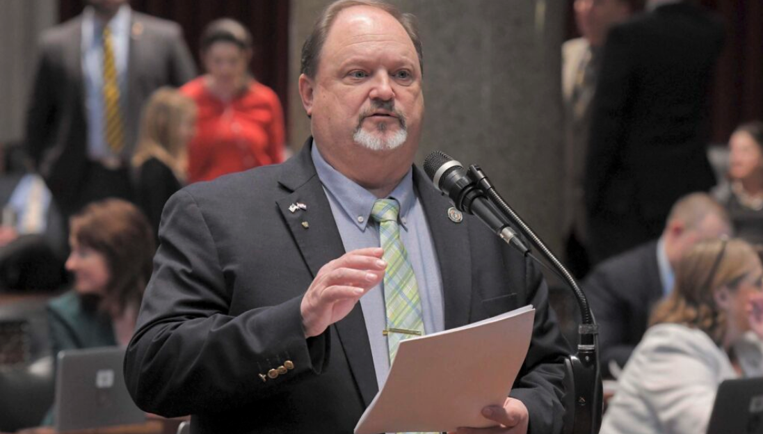 Rep. Ed Lewis, who sponsored the original bill this year regarding child sex trafficking (Tim Bommel/Missouri House Communications).