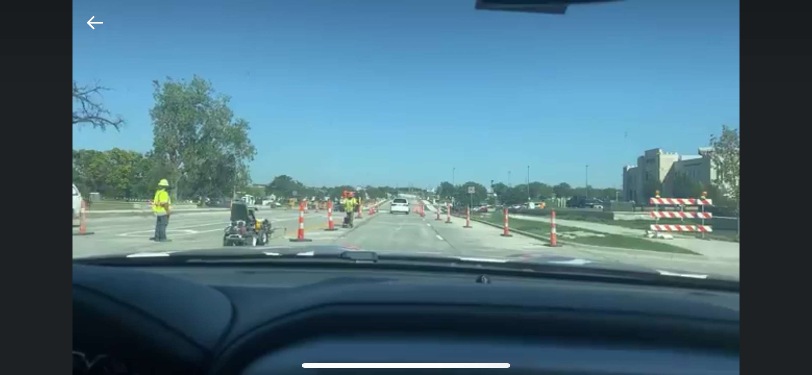 Screenshot from Facebook Live video by Becky Goff