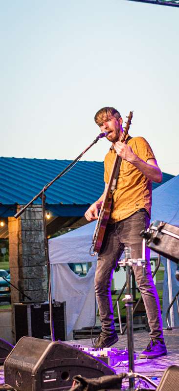Matt Isley performing in the band Dangerously Biased at Rockalooa 2021
