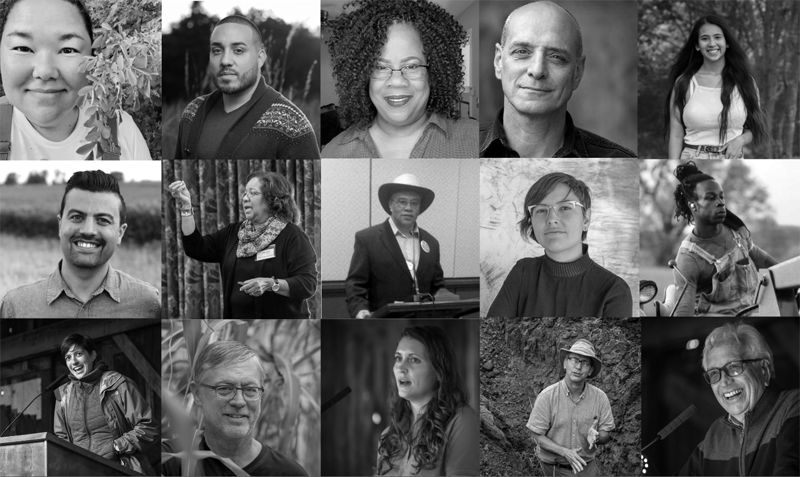 <b>Some of the faces of this year's Prairie Festival.</b> Photos courtesy The Land Institute