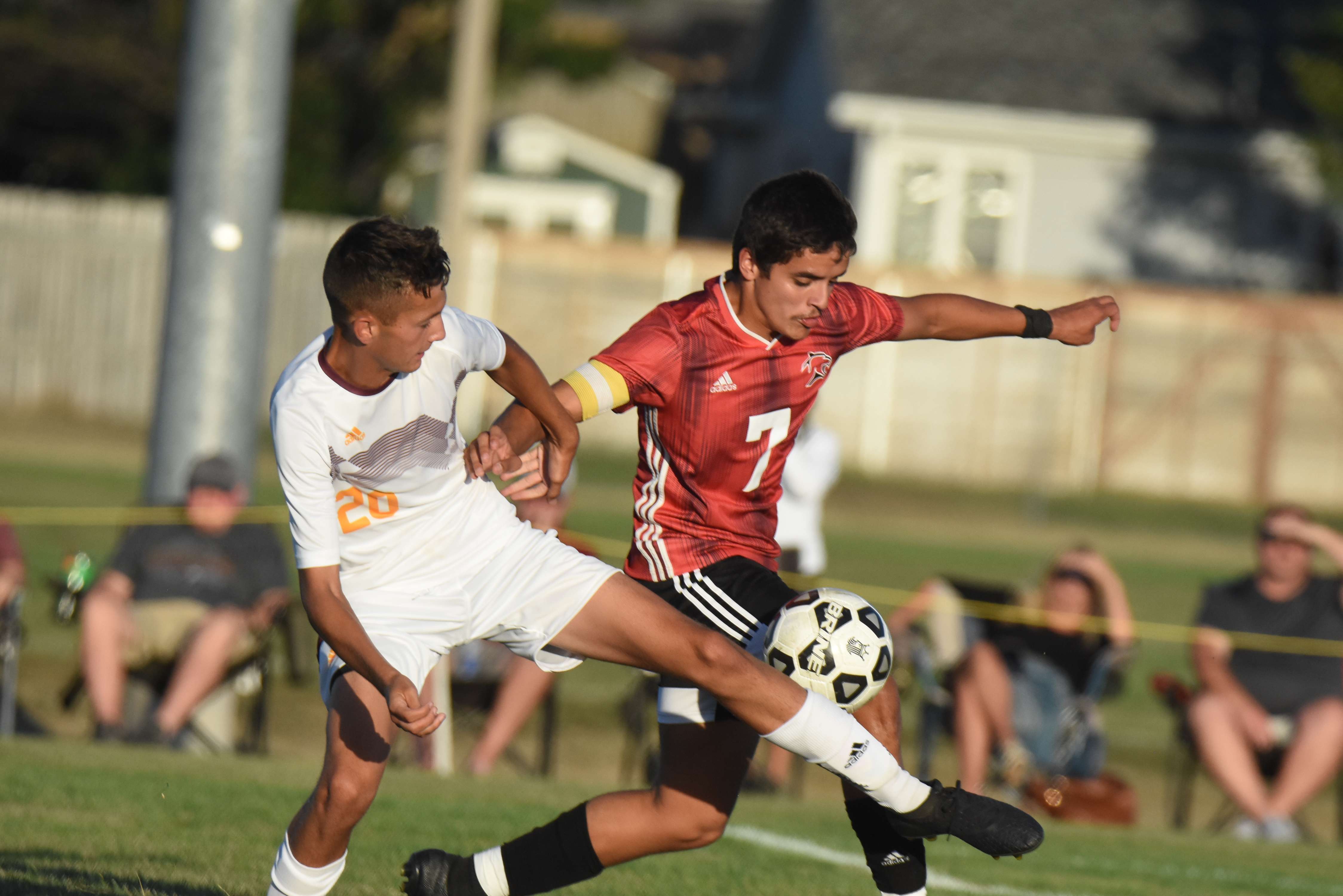 Panther junior Alex Galindo got a takeaway and beat a defender for the lone GBHS goal in Tuesday's 8-1 loss to Hays.