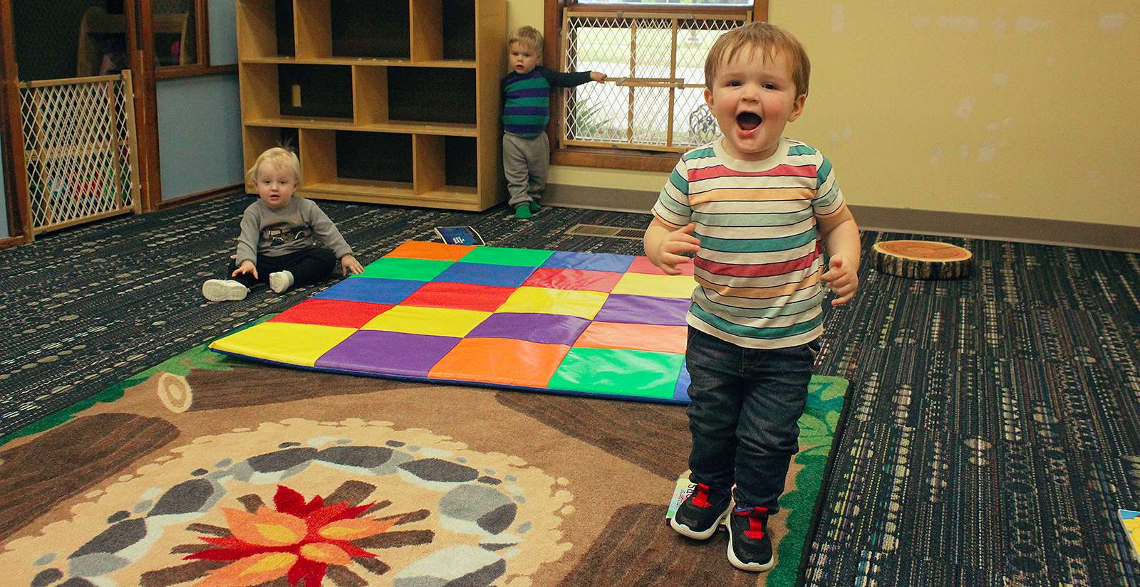 Children play in the toddler room of the Hays Area Children's Center. Student tuition only covers 75 percent of operating costs for the nonprofit center. Photo by Cristina Janney<br>