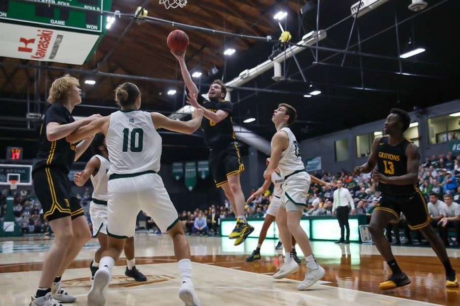 Missouri Western's Reese Glover goes up for a basket in last season's game at Bearcat Arena. Courtesy photo.