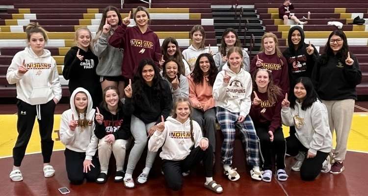 The Hays High girls wrestling team won their own Prairie Senior Classic Saturday at the Hays High gym. (Courtesy photo)