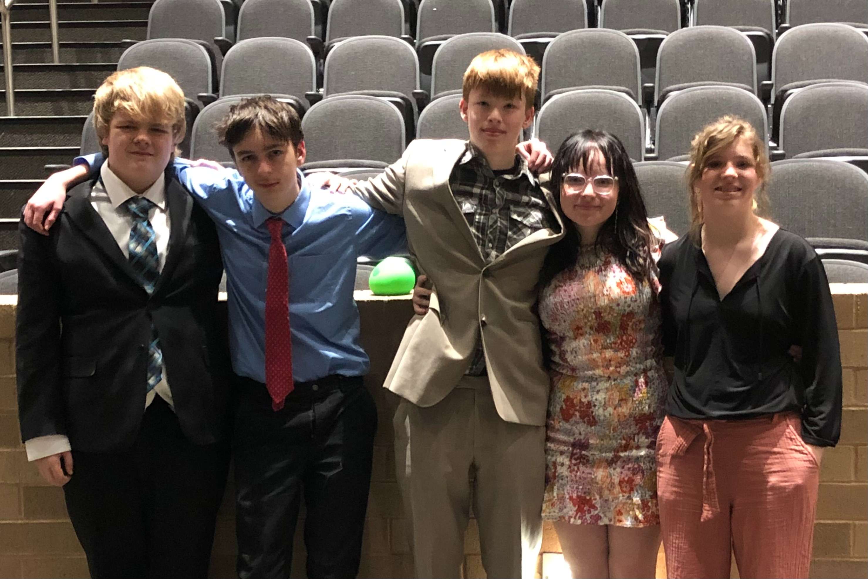Novice State Debate -- Quinton Heath, Rhys Froetschner, Zachary Hart, Ellie Damm, Hannah Hopkins