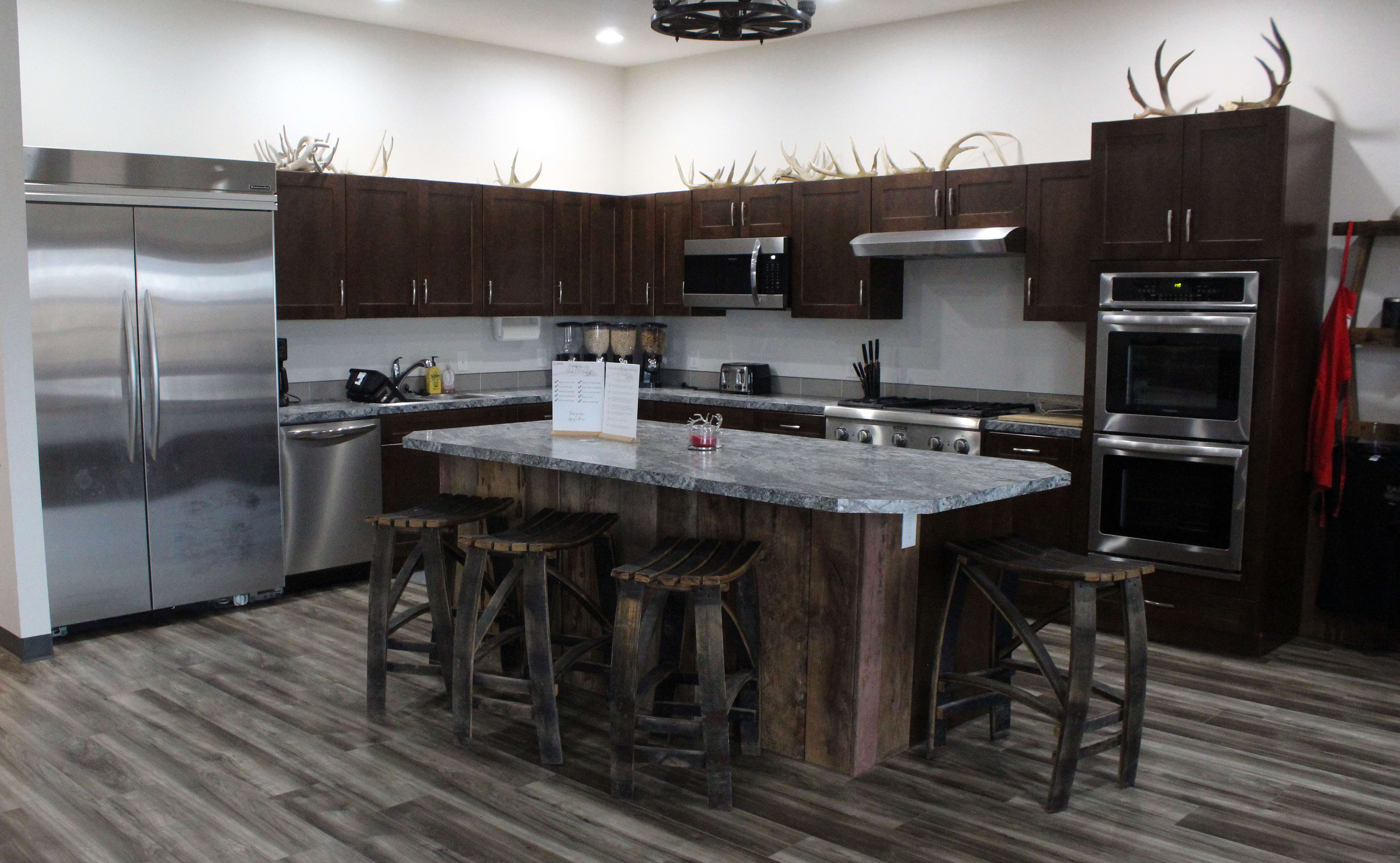 Prairie Breeze Lodge has a full kitchen. Hunting packages come with prepared meals. Photo by Cristina Janney/Hays Post