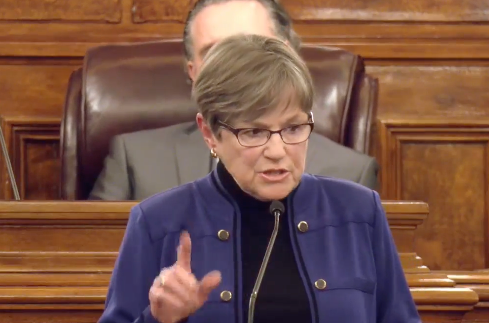 Kelly used her annual State of the State address to decry what she called efforts to “turn parents against teachers” and "turn communities against their schools.” She wasn't specific, but top Republicans have promised to pursue several ideas in vogue in GOP-led states, including restrictions on what public K-12 schools can teach&nbsp;<a href="https://apnews.com/article/politics-kansas-city-state-government-gender-7f11f63aaf26e193aa9d30d935747002">about gender and sexuality</a>