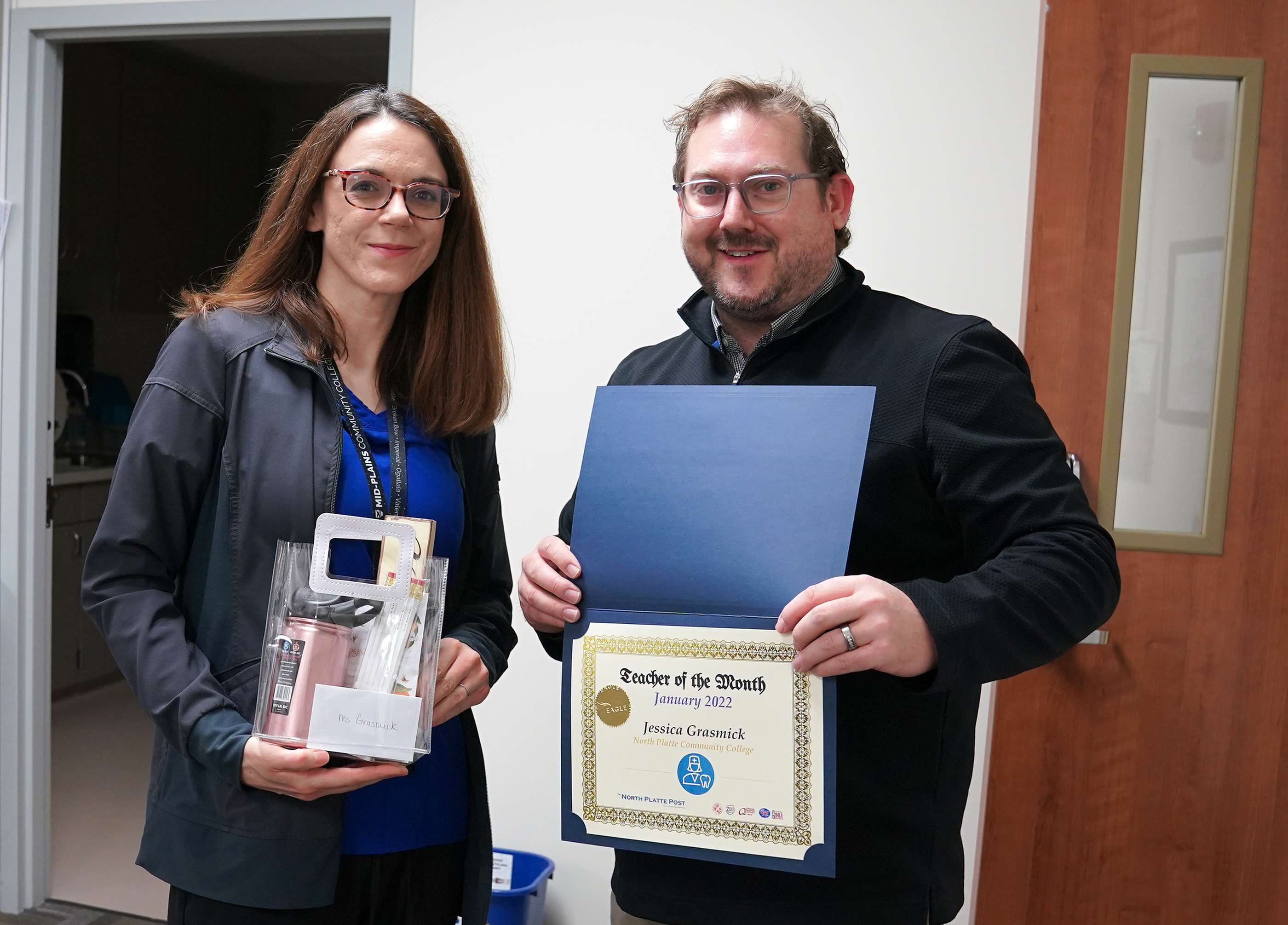 Jessica Grasmick&nbsp; with Eagle's Derek Beck/OM (Photo Credit-Heather Johnson)