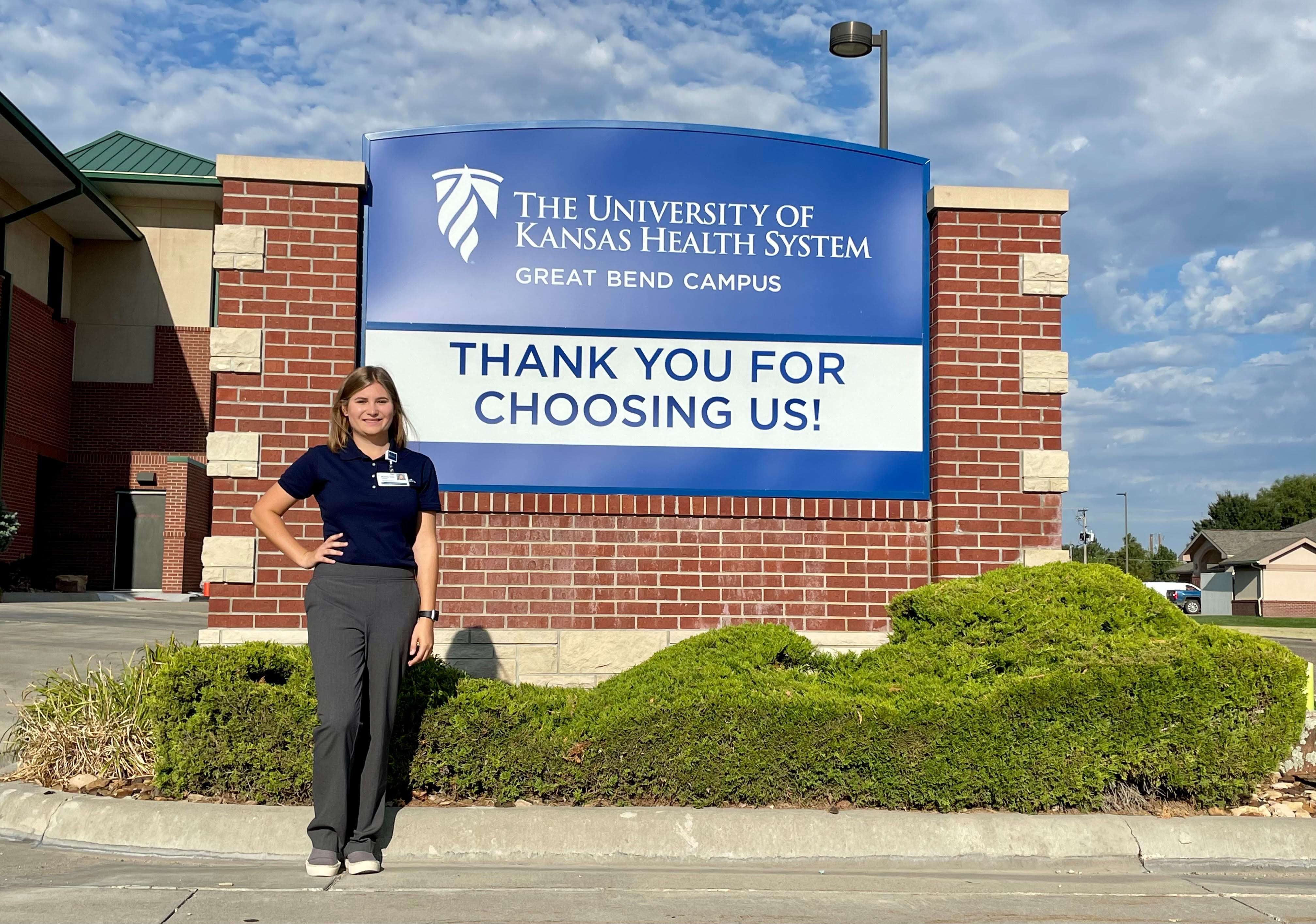 Great Bend High School senior Madelynn Gregg was one of 13 student interns this year.