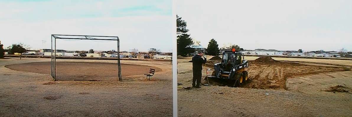 Improvements to the Ekey Park ballfield are underway thanks to a donation from Sunrise Rotary Club. City of Hays