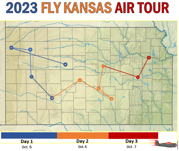 2023 Fly Kansas Air Tour-Graphic Courtesy Kansas Department of Transportation