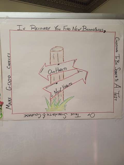 This is one of the posters created during September by substance-use disorder clients at The Center for Counseling &amp; Consultation in observance of National Recovery Month.