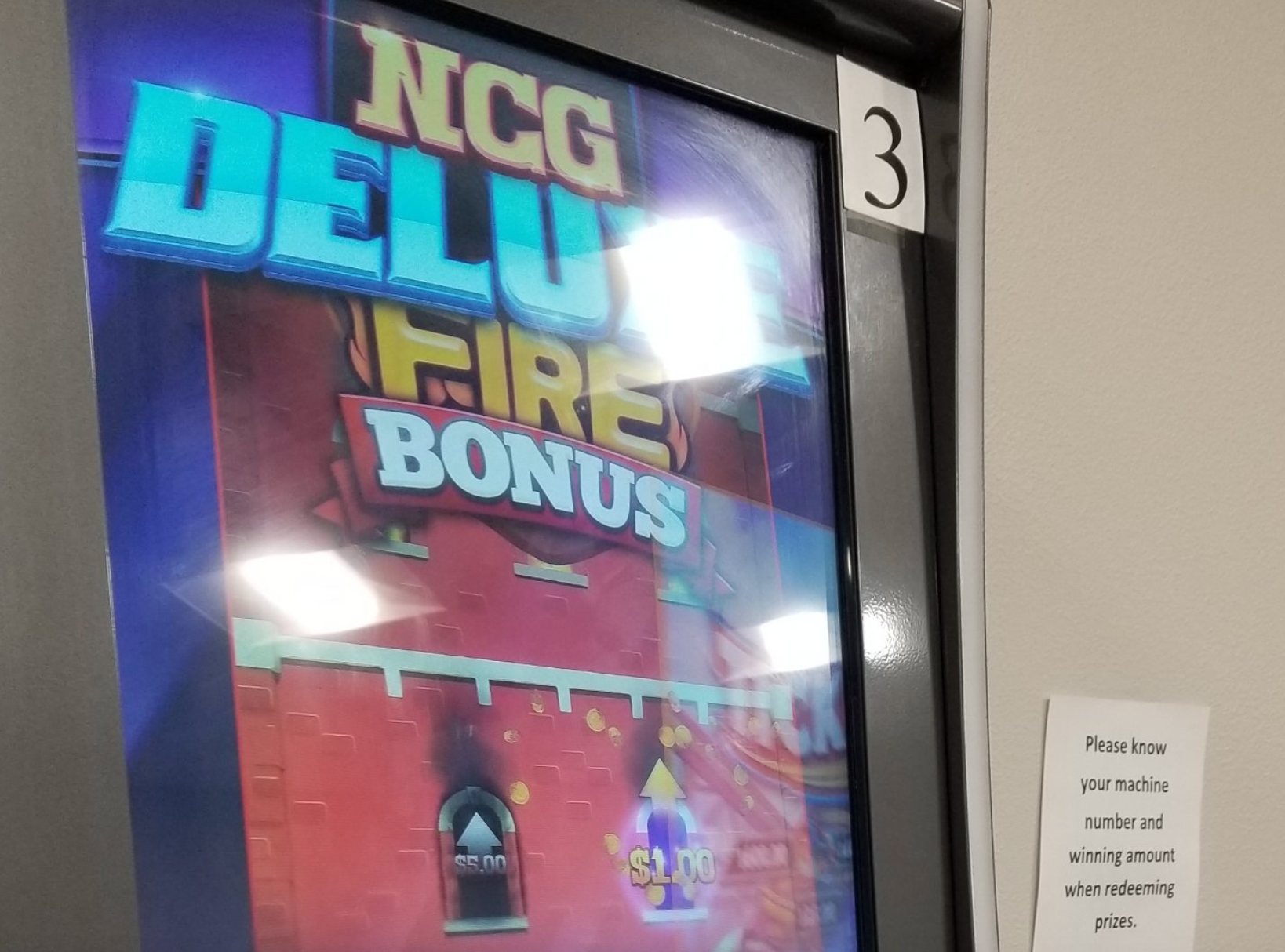 The NCG on this machine’s display means it is a “no-chance gaming” machine that owners contend does not violate Missouri laws against gambling (Rudi Keller/Missouri Independent).