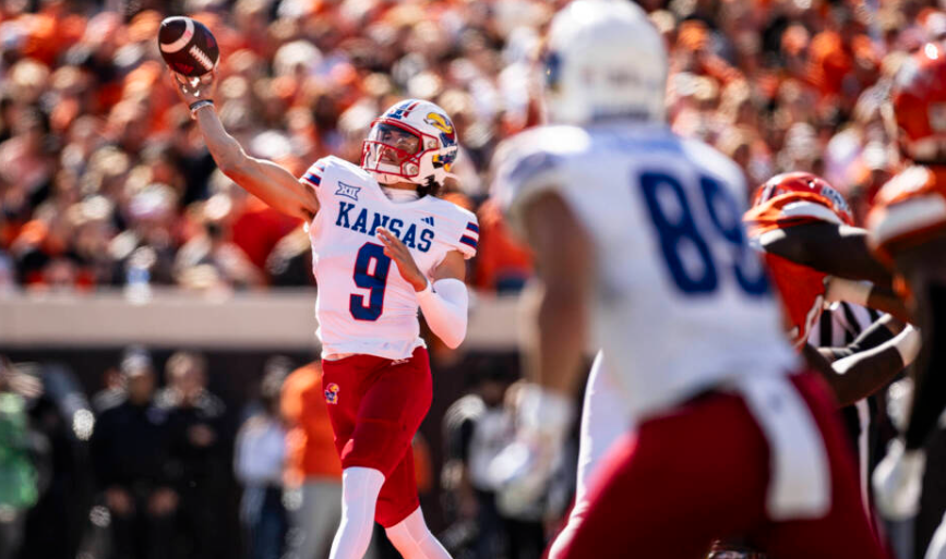 No. 23 Kansas Edged by Oklahoma State 39-32. <b>Image Courtesy KU Athletics</b>