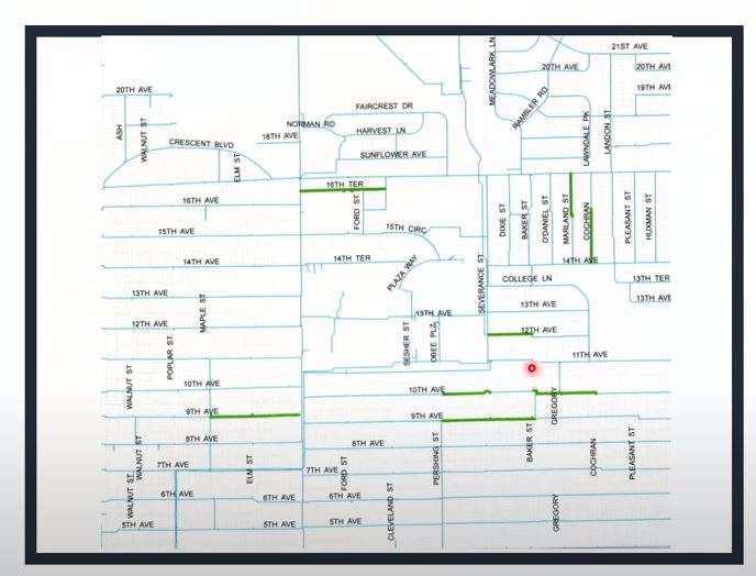 Waterline Replacement Location-City of Hutchinson